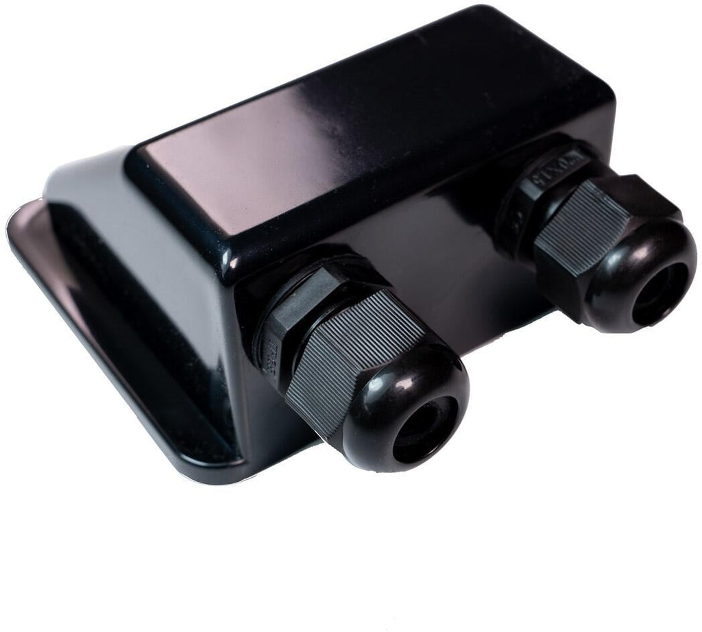 Solar kabelgjennomføring 2-fach PG-kobling svart ABS tigerexped forfra