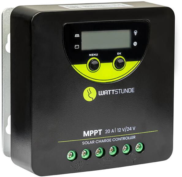 Solar laderegulator MPPT WLR-BT 20.90 20A 12/24V Bluetooth bakside