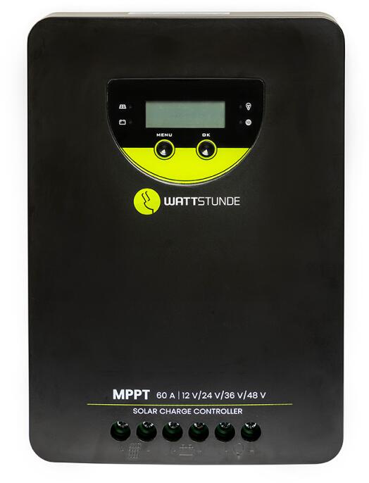 Solar laderegulator MPPT WLR-BT 60.140 60A forfra