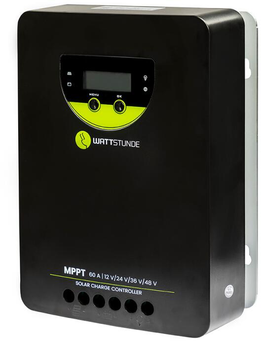 Solar laderegulator MPPT WLR-BT 60.140 60A bakside
