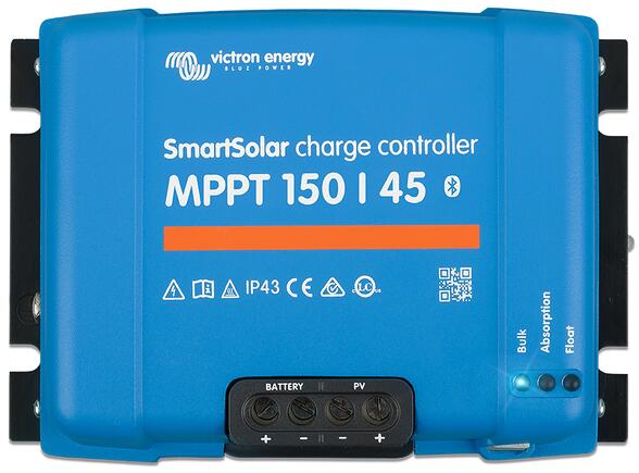 Solar laderegulator SmartSolar MPPT 150V/45A 12/24/48V - Victron Energy forfra