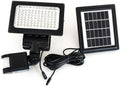 Solar LED-flomlys med bevegelsessensor, 84 LED front