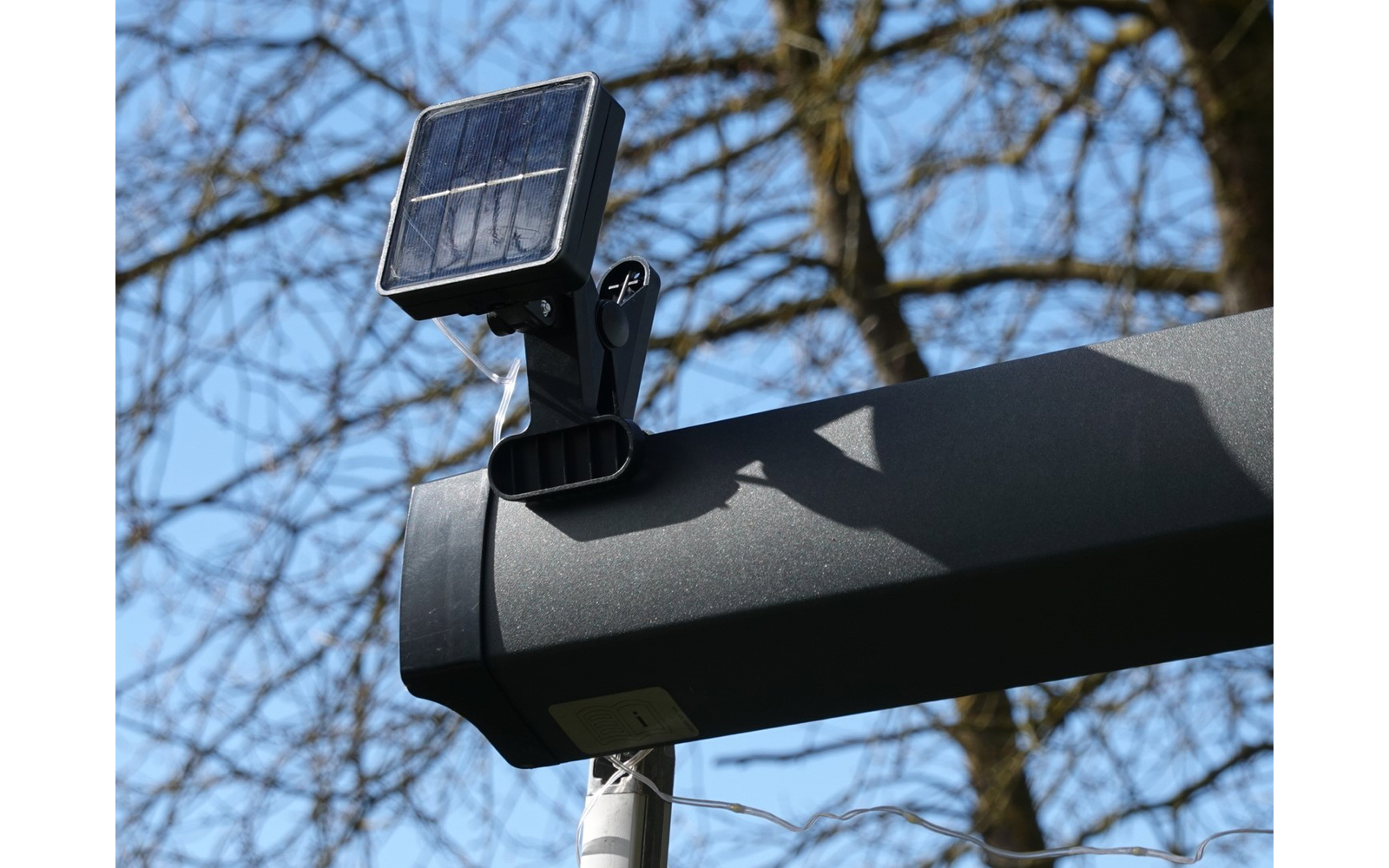 Solar lyslenke for markise med batteri 10 m 100 LED - Camperflower detalj av LED-lys