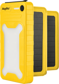 Solar powerbank 20W 20000 mAh med solpaneler gul forfra