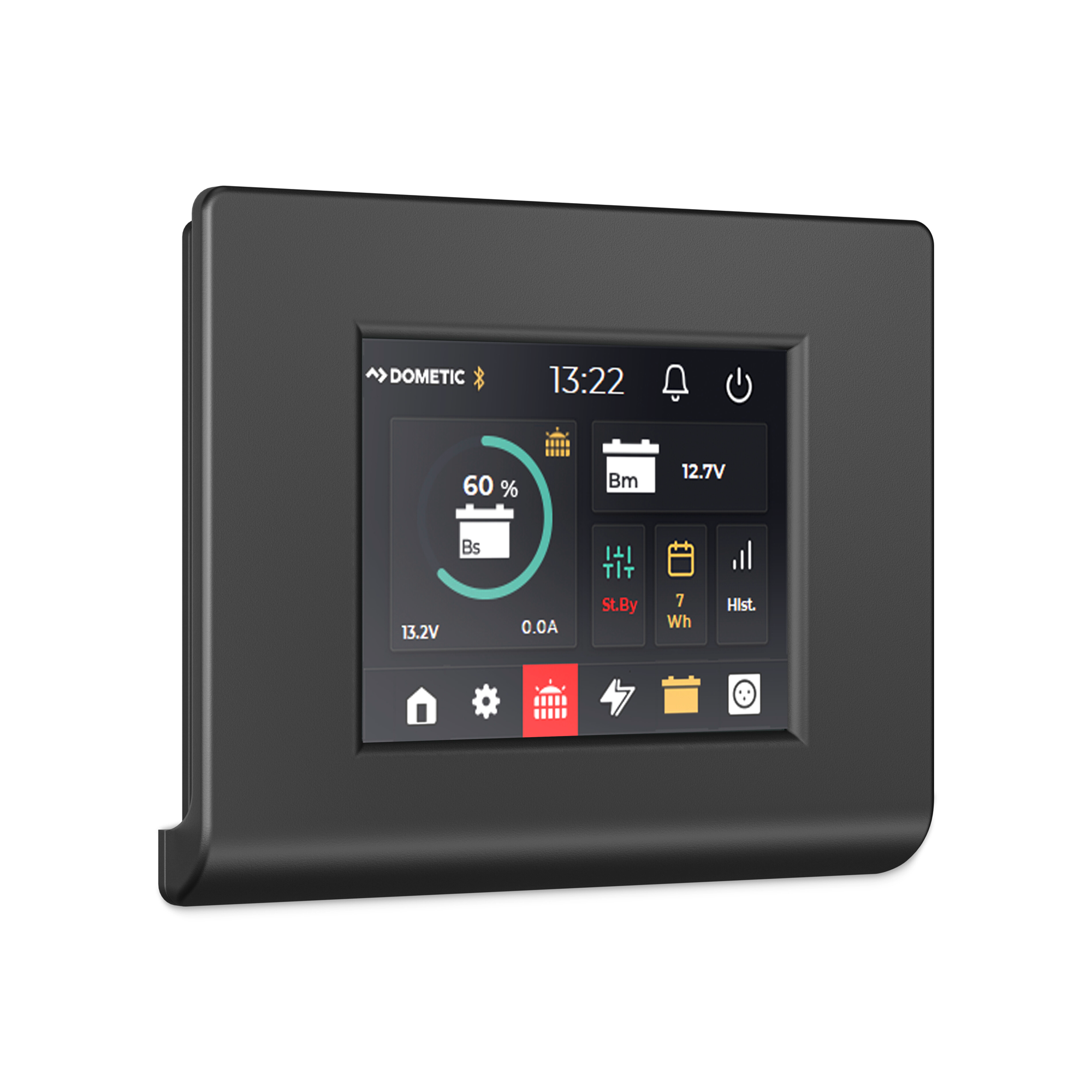 Solardisplay TD283 for laderegulator og Tempra-batteri fra Büttner Dometic