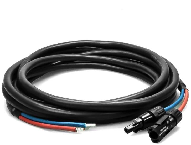 Solarkabel 2x6mm² modul til laderegulator - WATTSTUNDE forfra