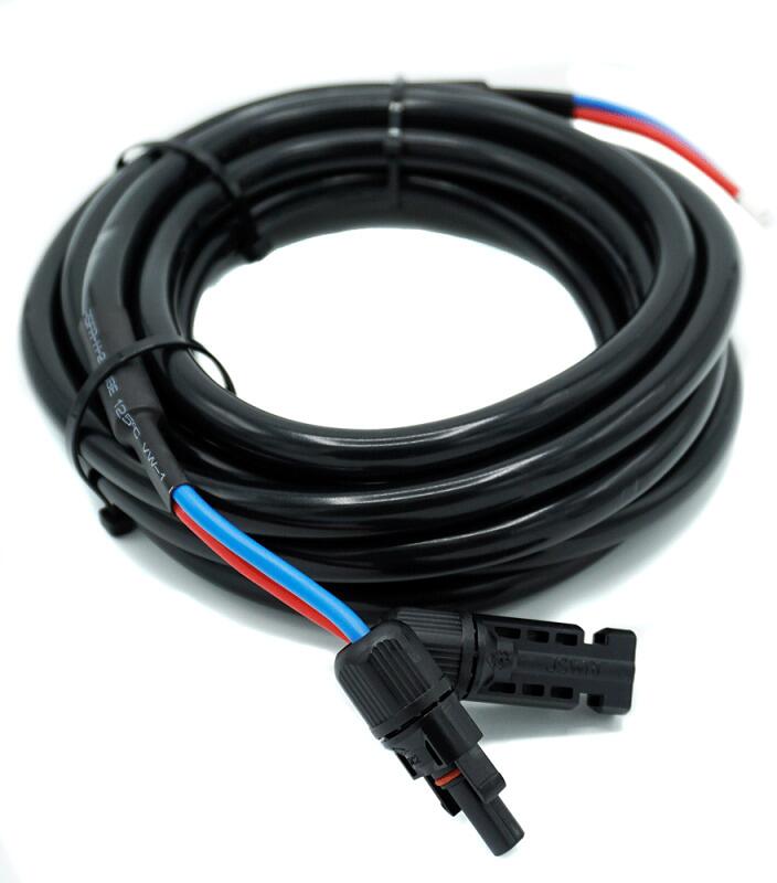 Solarkabel 2x6mm² modul til laderegulator - WATTSTUNDE bakside