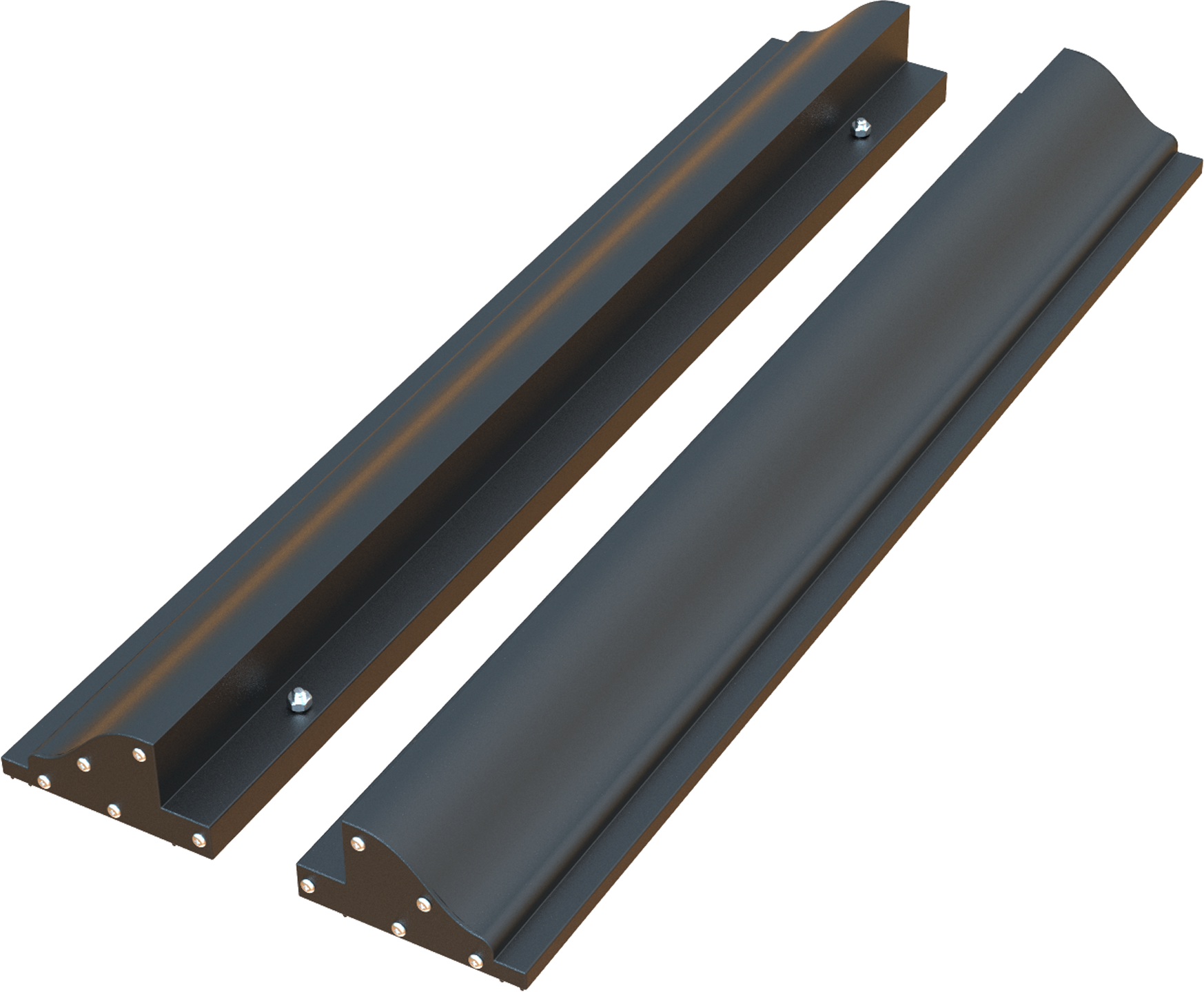 Solarspoiler for solcellepanel PX70W SLIM i aluminium for takmontering