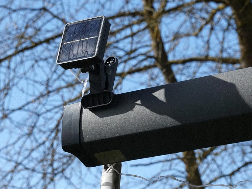 Solcelle lyslenke for markise 10m 100 LED varmhvit - Camperflower
