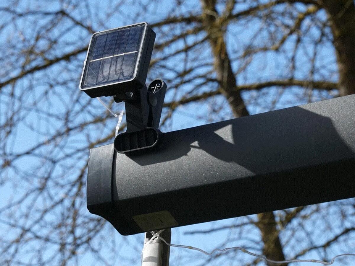 Solcelle lyslenke for markise 10m 100 LED varmhvit - Camperflower