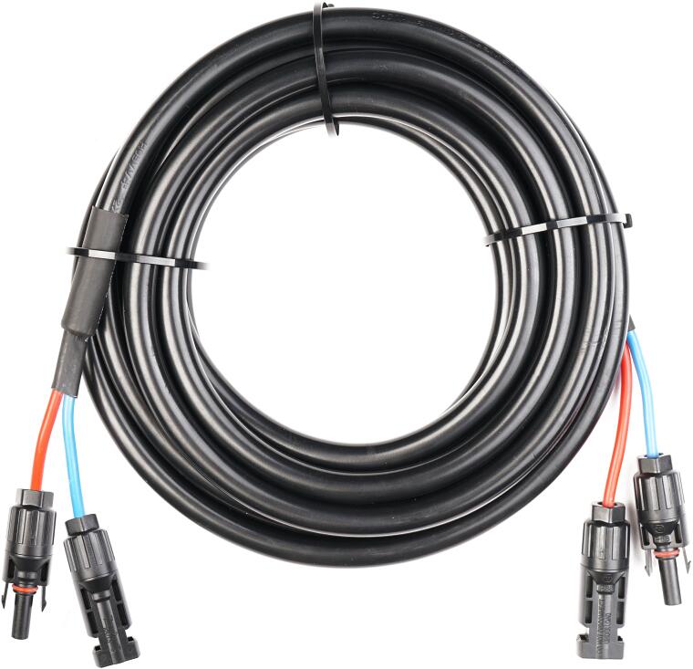 Solcelle skjøtekabel MC4 2x4mm² 4,5m - WATTSTUNDE forfra