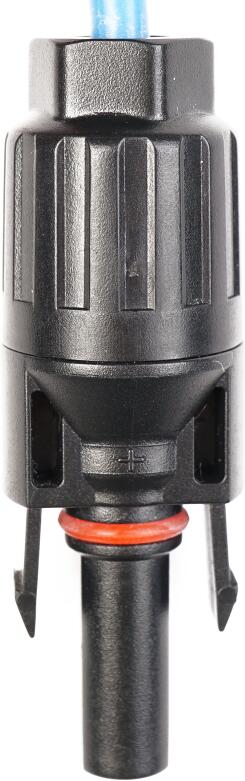 Solcelle skjøtekabel MC4 2x4mm² 4,5m - WATTSTUNDE montert detalj