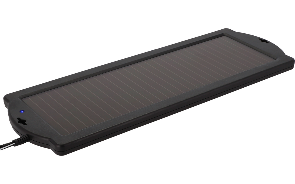 Solcellebatterilader 1,5 W for vedlikeholdslading 12 V bakside