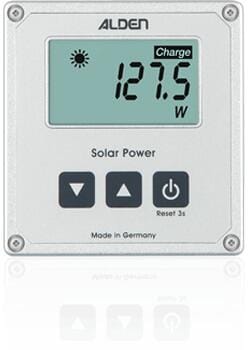 Solcelledisplay fjernvisning 8x8,5 cm med 5m kabel - Alden forfra