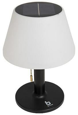 Montert Solcelledrevet bordlampe Ranger 150 lm på campingbord