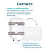 Montert Solcelledrevet varmtvannsbereder 10 l for campingvogn - Fothermo