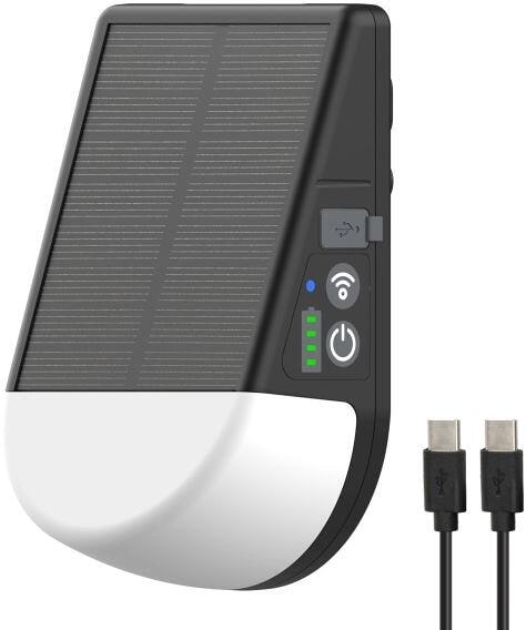 Solcellelampe KL 300 AS med bevegelsessensor bakside