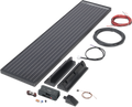 Solcellepakke Black Line MT 75 MC Slim 75 Wp monokrystallin installert på campingvogntak