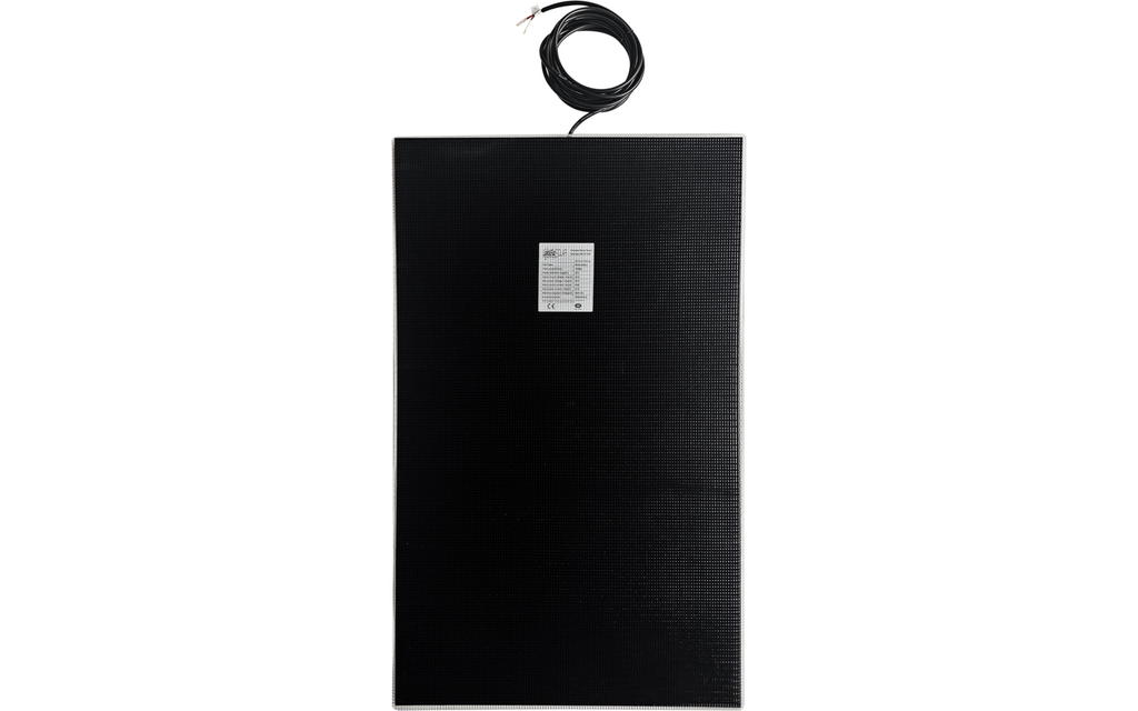 Detalj av Solcellepakke Light & Flat 130 W ultraflat svart solcellepanel