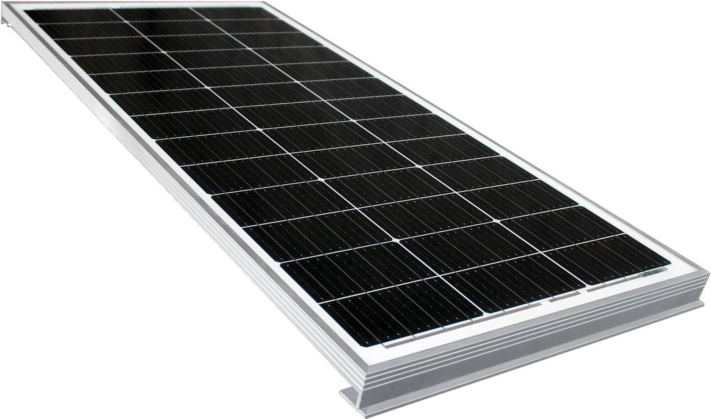 Solcellepanel 120 W med EasyMount3 festesystem for bobil - Alden forfra