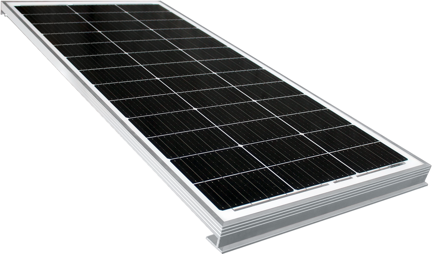 Solcellepanel 120 W med EasyMount3 festesystem for bobil - Alden forfra