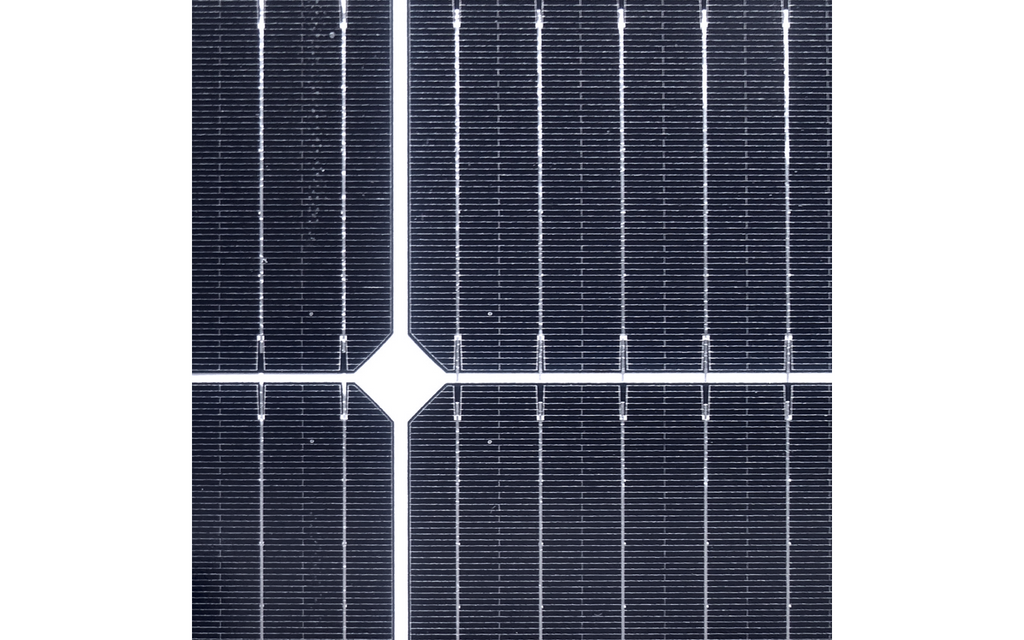 Solcellepanel 120 W med EasyMount3 festesystem for bobil - Alden bakside