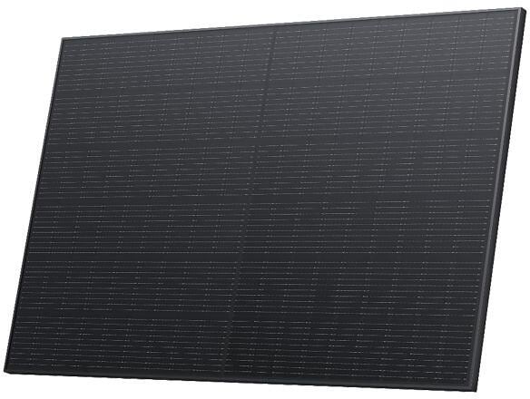 Solcellepanel 400W stivt med monteringsføtter Ecoflow forfra