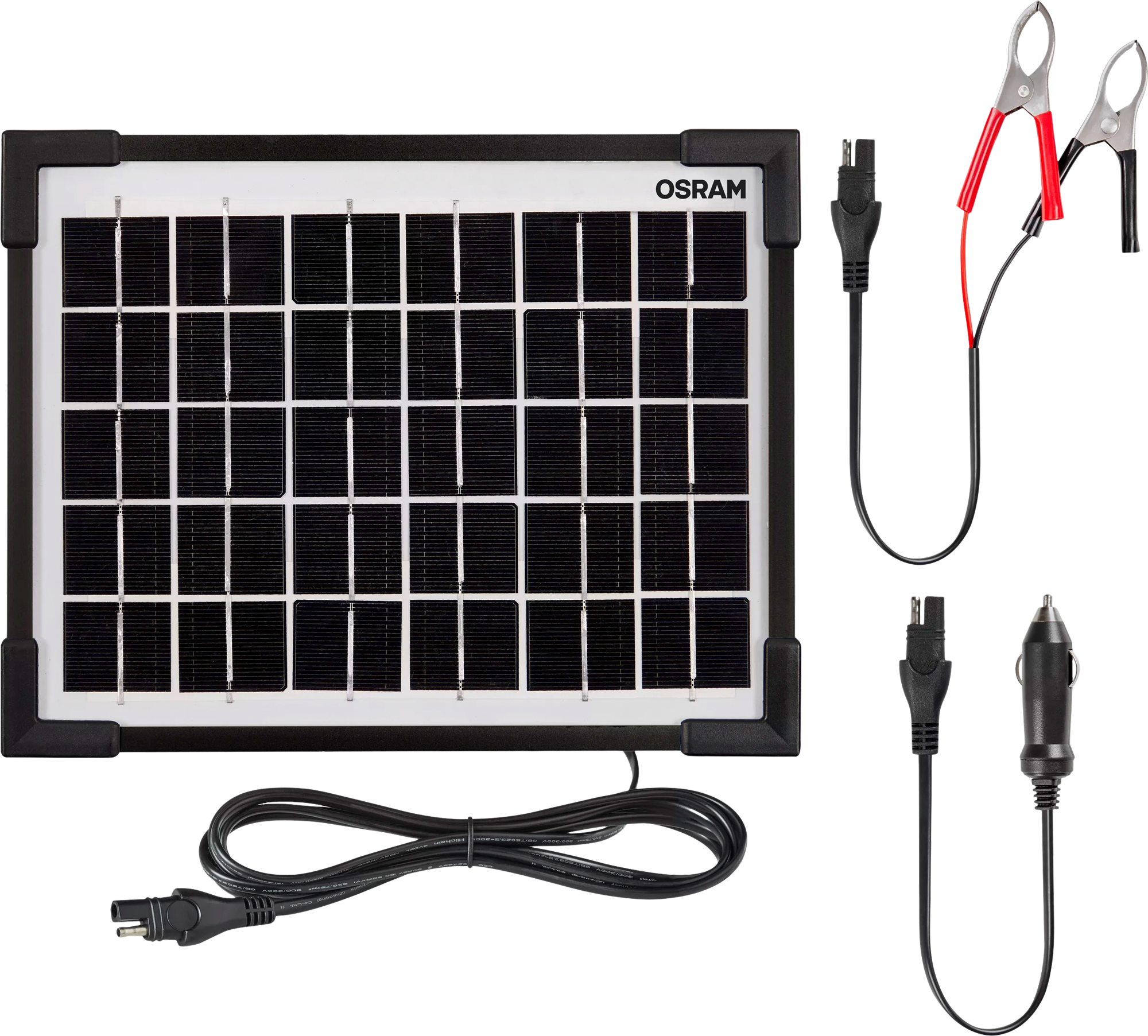 Solcellepanel BATTERYcharge Solar 5 W for 12V-kjoretoy foran