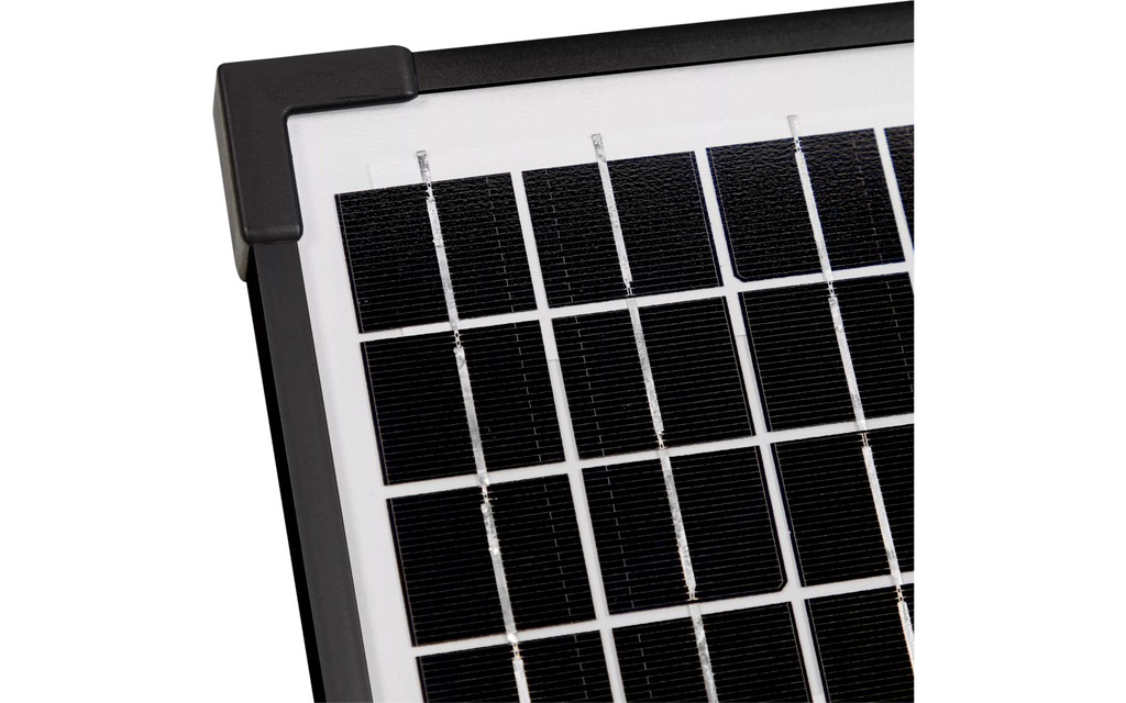 Solcellepanel BATTERYcharge Solar 5 W for 12V-kjoretoy detalj av panel