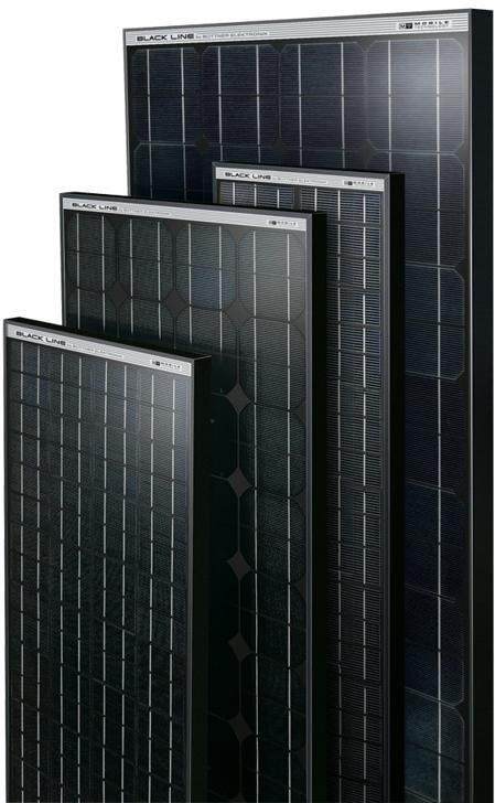 Solcellepanel Black Line 75-170W med MultiCell-teknologi forfra