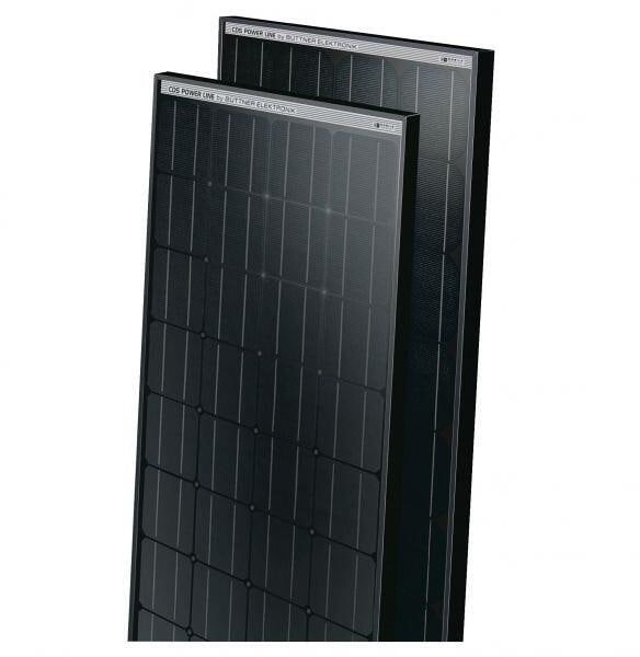 Solcellepanel CDS Power Line monokrystallinsk for bobil montert på tak