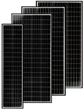 Solcellepanel Ecolux HV-serie svart monokrystallin PERC forfra