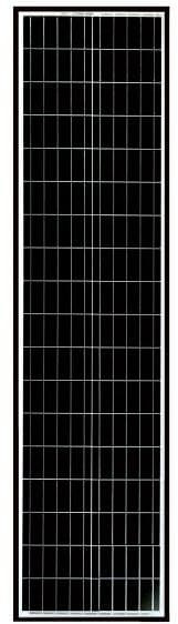 Solcellepanel Ecolux HV-serie svart monokrystallin PERC bakside