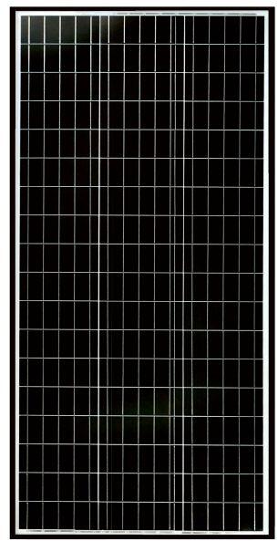 Detalj av Solcellepanel Ecolux HV-serie svart monokrystallin PERC