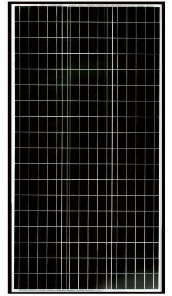 Solcellepanel Ecolux HV-serie svart monokrystallin PERC montert på campingvogn