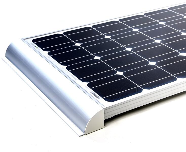 Solcellepanel-feste HSA50 aluminium 50 cm sølv bakside