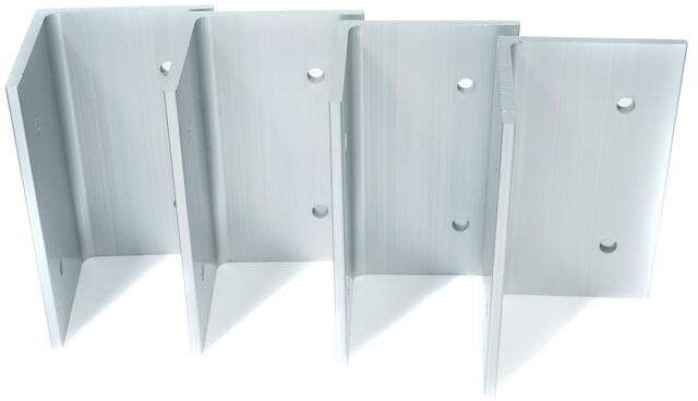 Solcellepanel-feste HSP100 4x L-profil aluminium bakside