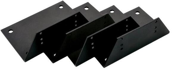 Solcellepanel festevinkelsett HSP svart aluminium 4-pk oversikt