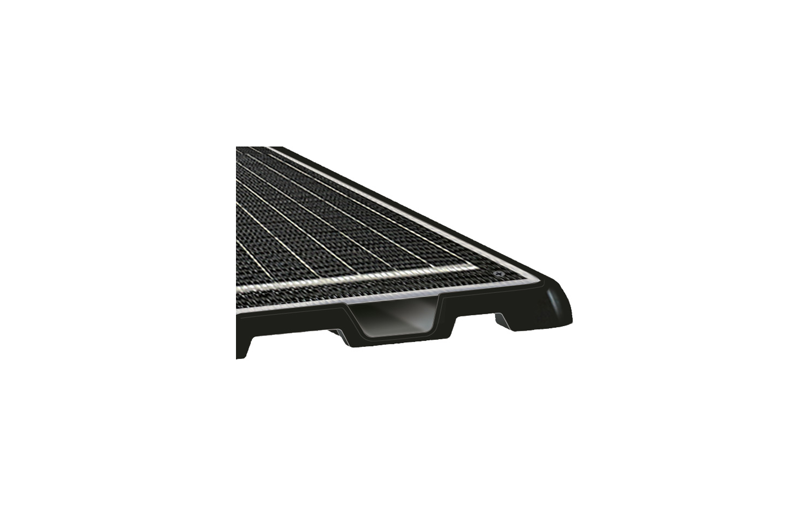 Solcellepanel Flat Air 130 Wp monokrystallinsk montert på kjøretøy