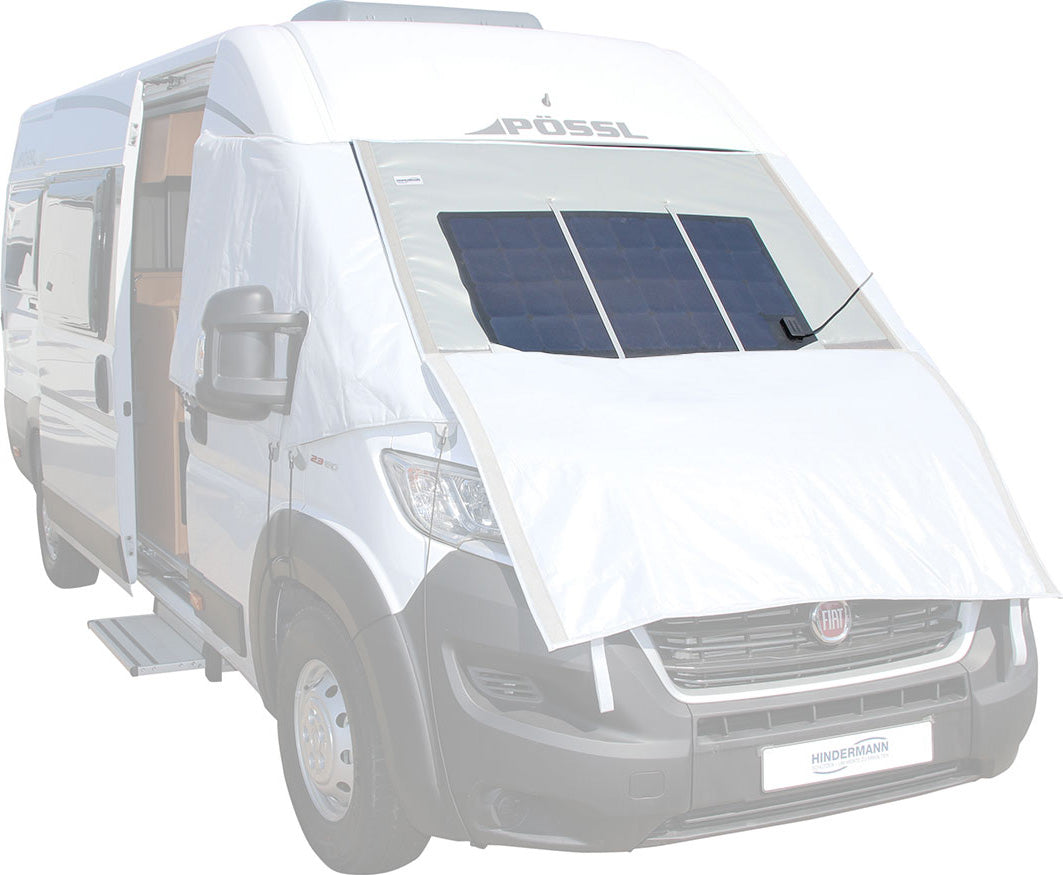 Solcellepanel-innsats for termovindusmatte LUX/Classic Hindermann for montering