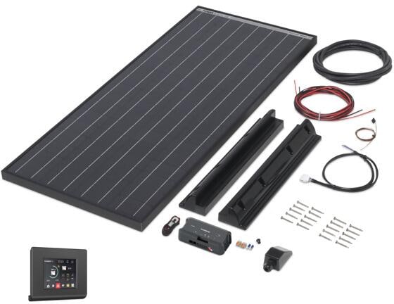 Forfra av Solcellepanel komplettsett Autarkie Kit Power Black Line - Büttner Elektronik