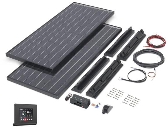 Detalj av Solcellepanel komplettsett Autarkie Kit Power Black Line - Büttner Elektronik