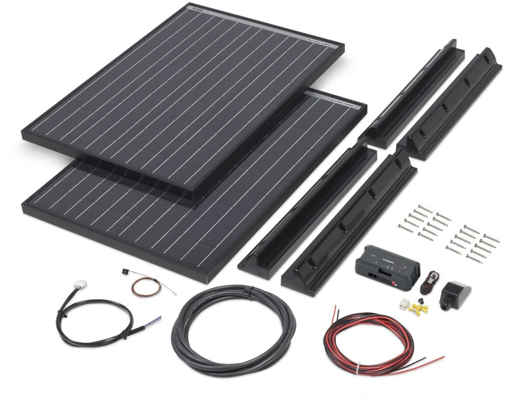 Solcellepanel komplettsett MT Power-Line for bobil bakside