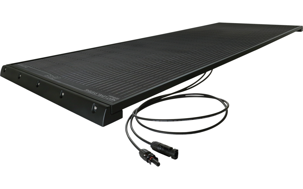 Solcellepanel komplettsett NL Dual Air 100W Spoilerprofil
