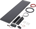 Solcellepanel komplettsett Power Blackline 75 W med MPPT sett for camping
