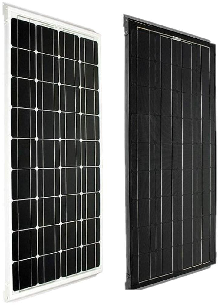 Solcellepanel komplettsett med ramme for bobil - Solarswiss forfra