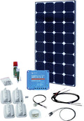 Solcellepanel komplettsett Solar Peak MPPT 120W 12V Bluetooth forfra