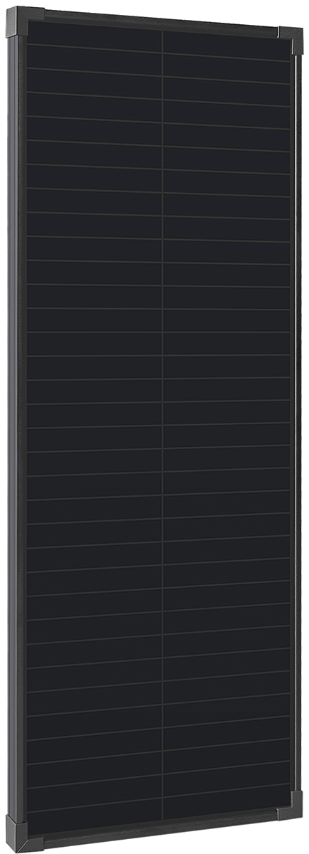 Solcellepanel monokrystallinsk BSP Black 80 W 960x360 mm forfra