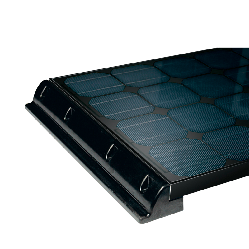 Forfra bilde av Solcellepanel monokrystallinsk MT SM 80 W 105x45 cm - Büttner
