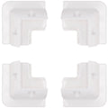 Forfra av Solcellepanel monteringssett ABS hvit 15x15 cm - Mestic